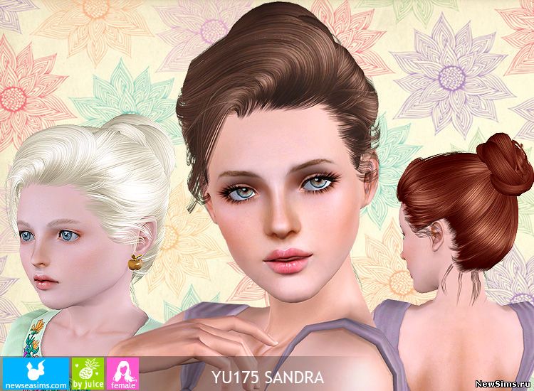 причёски - The Sims 3: женские прически.  - Страница 12 YU175_Sandra_by_Newsea_1