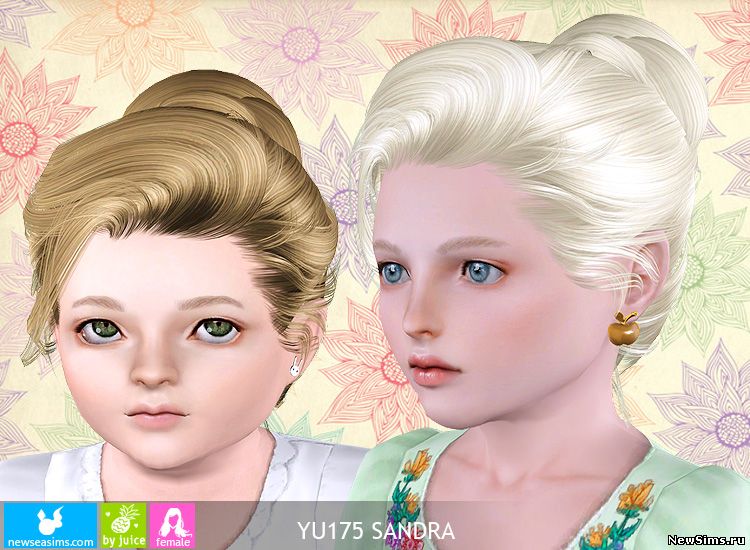 причёски - The Sims 3: женские прически.  - Страница 12 YU175_Sandra_by_Newsea_3