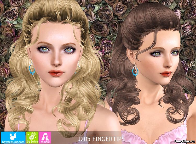 причёски - The Sims 3: женские прически.  - Страница 12 J205_Fingertips_by_Newsea_1
