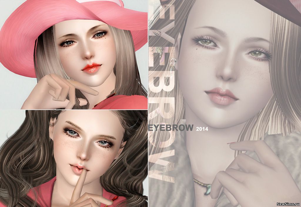 The Sims 3: Брови. Eyebrow_2014_Collection_1