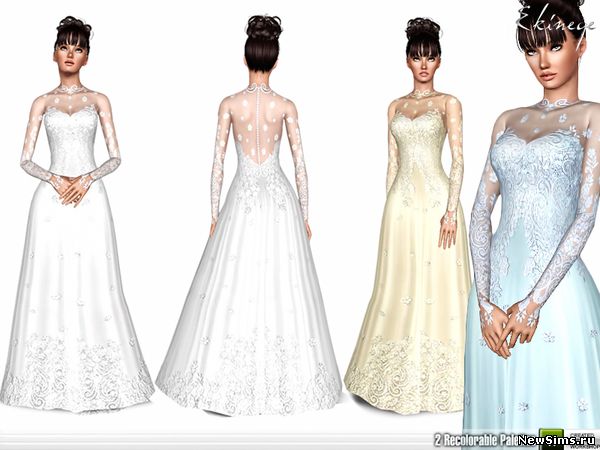 The Sims 3. Все для свадьбы! - Страница 2 Romantic_Wedding_Gown_by_ekinege