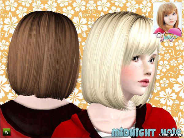 причёски - The Sims 3: женские прически.  - Страница 50 Yume_Midnight_hair_2